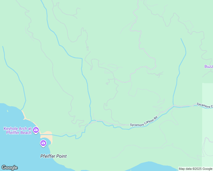 map of restaurants, bars, coffee shops, grocery stores, and more near 9189 Sycamore Canyon Road in Big Sur