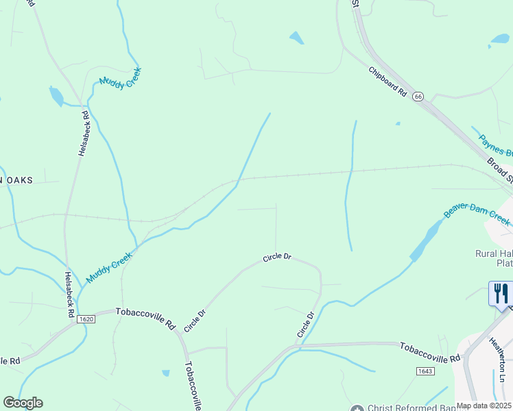 map of restaurants, bars, coffee shops, grocery stores, and more near 8718 Makena Court in Rural Hall