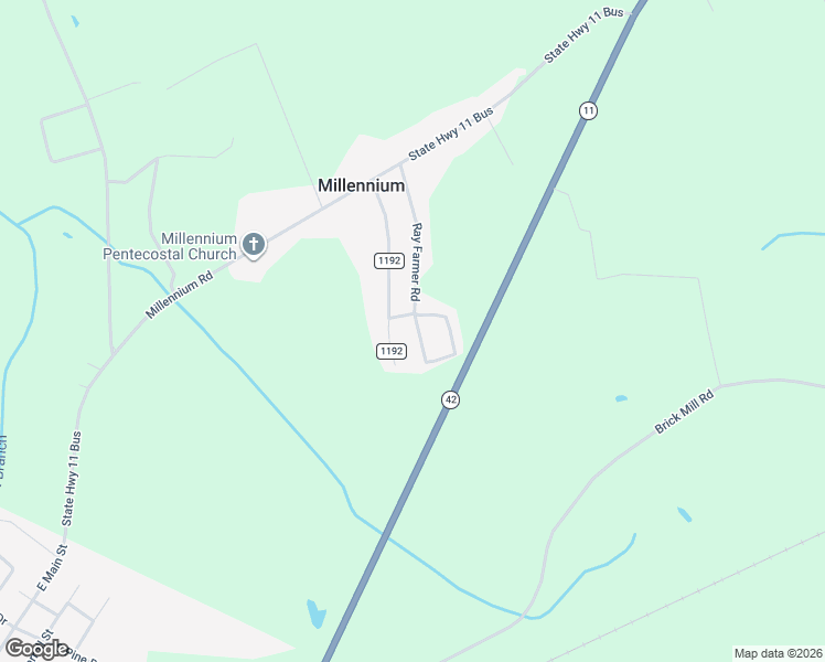 map of restaurants, bars, coffee shops, grocery stores, and more near 102 Bruce Farmer Road in Aulander