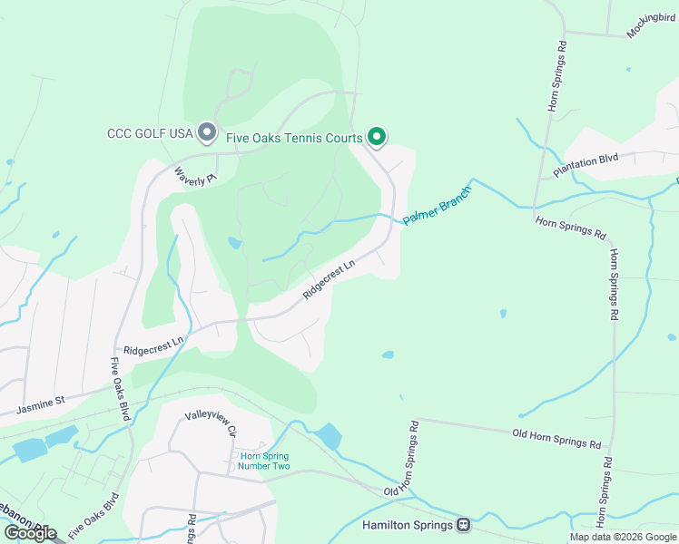 map of restaurants, bars, coffee shops, grocery stores, and more near 544 Ridgecrest Lane in Lebanon