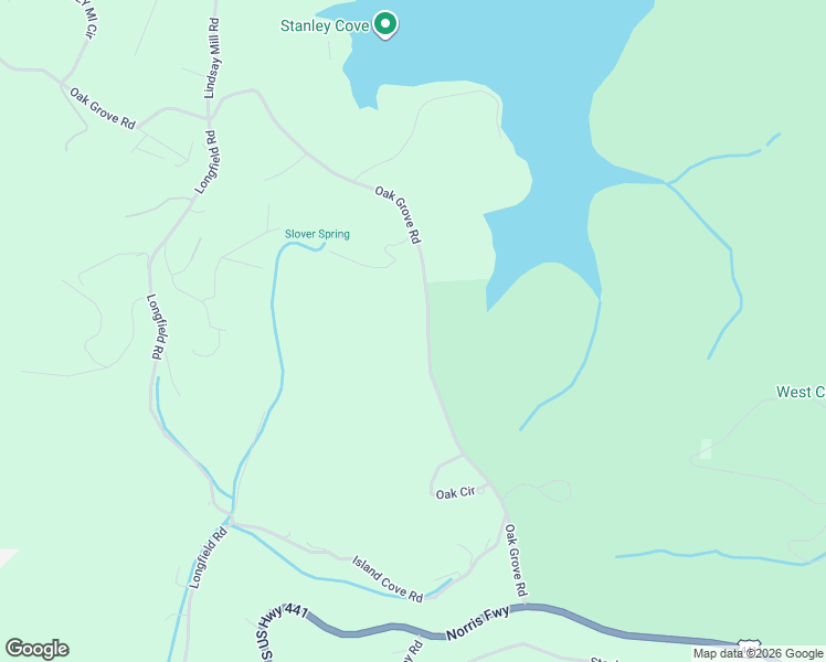 map of restaurants, bars, coffee shops, grocery stores, and more near 2801 Oak Grove Road in Rocky Top