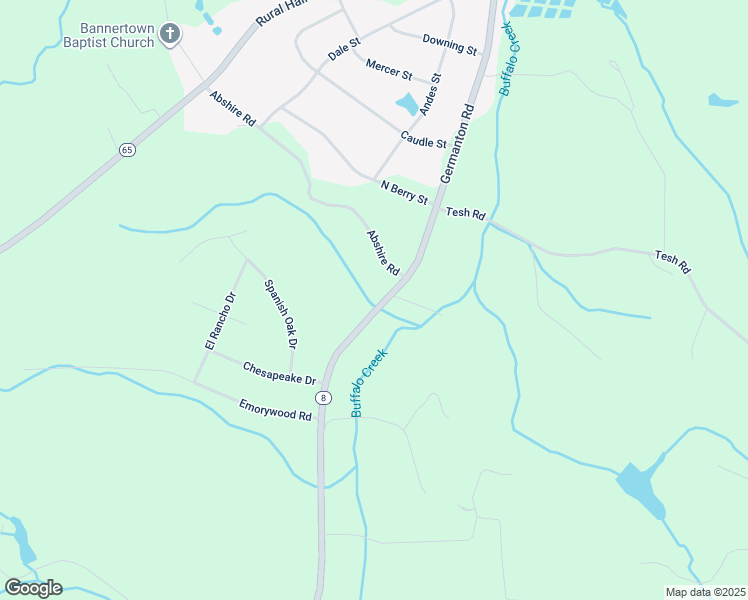 map of restaurants, bars, coffee shops, grocery stores, and more near 6544 Germanton Road in Rural Hall
