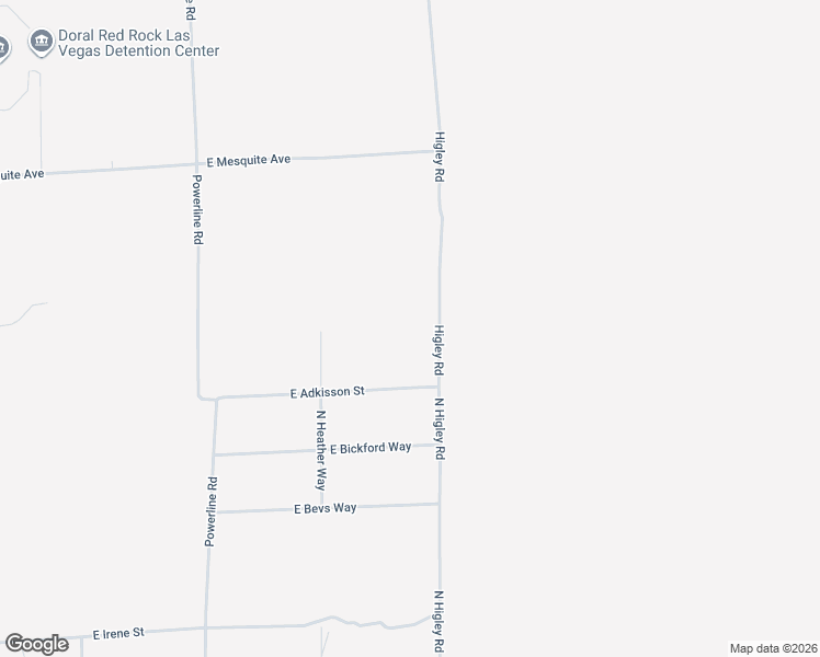 map of restaurants, bars, coffee shops, grocery stores, and more near 1610 Higley Road in Pahrump