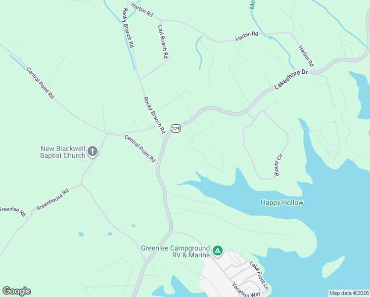 map of restaurants, bars, coffee shops, grocery stores, and more near 194 Cherokee Cove in Rutledge