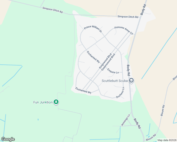 map of restaurants, bars, coffee shops, grocery stores, and more near 308 Kingswood Boulevard in Elizabeth City