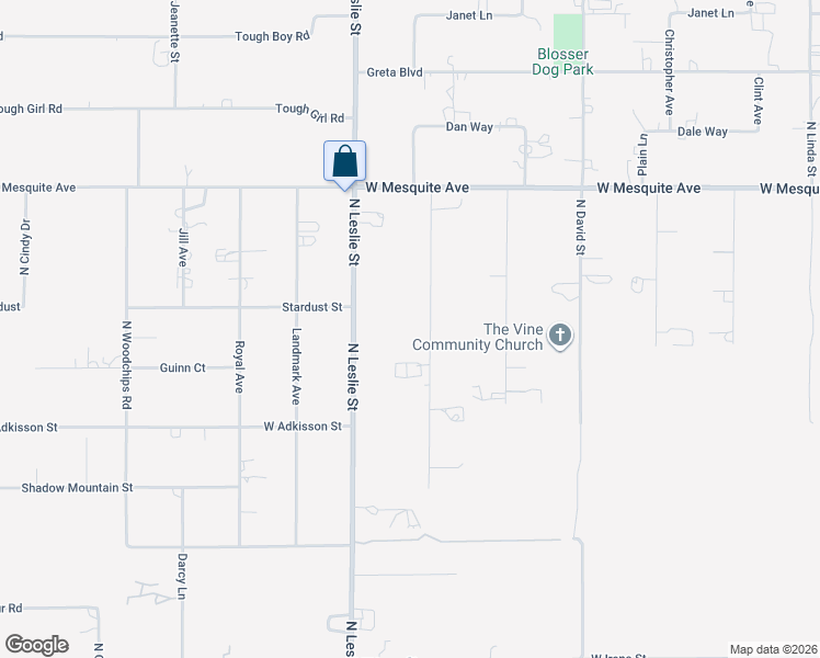 map of restaurants, bars, coffee shops, grocery stores, and more near 1760 Appaloosa Lane in Pahrump