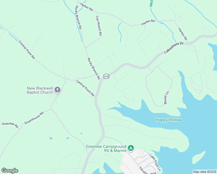 map of restaurants, bars, coffee shops, grocery stores, and more near 194 Cherokee Cove in Rutledge