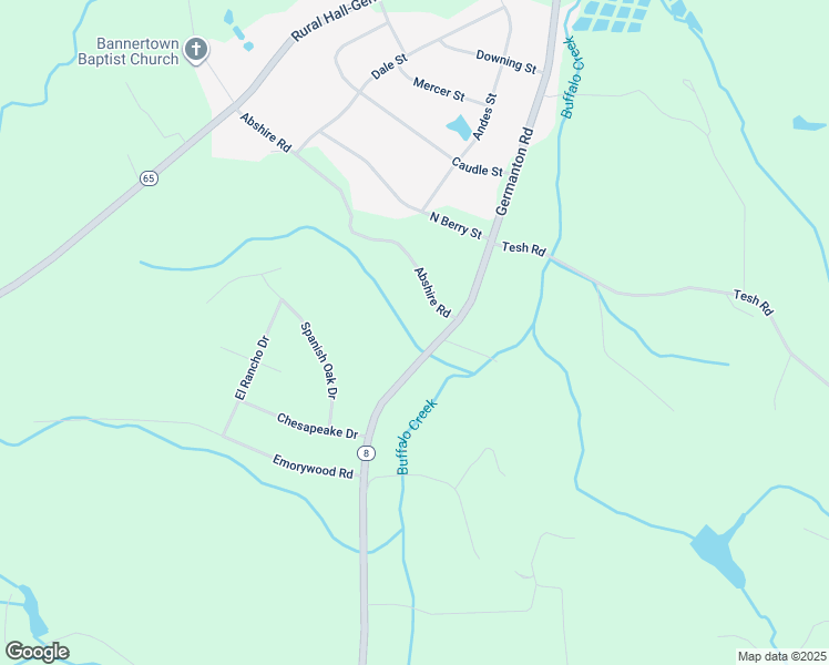 map of restaurants, bars, coffee shops, grocery stores, and more near 6544 Germanton Road in Rural Hall