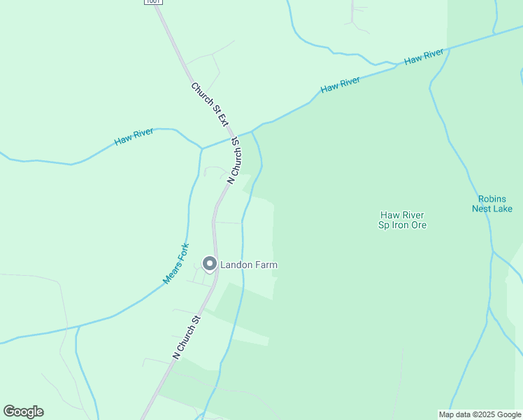 map of restaurants, bars, coffee shops, grocery stores, and more near 6114 North Church Street in Greensboro