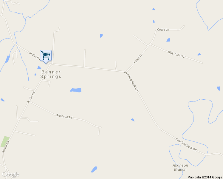 map of restaurants, bars, coffee shops, grocery stores, and more near 4160 Standing Rock Road in Jamestown