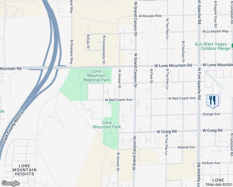 map of restaurants, bars, coffee shops, grocery stores, and more near 4638 Evan Ridge Court in Las Vegas