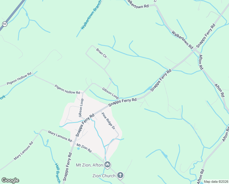 map of restaurants, bars, coffee shops, grocery stores, and more near 535 Gibson Loop in Afton