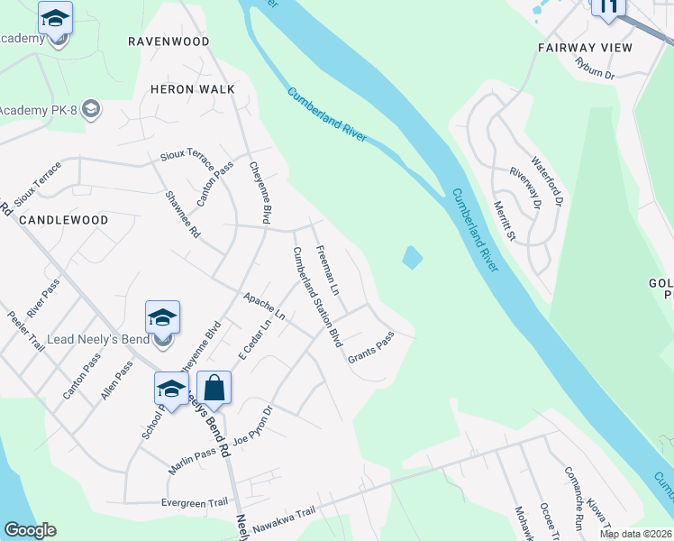 map of restaurants, bars, coffee shops, grocery stores, and more near 2136 Freeman Lane in Nashville