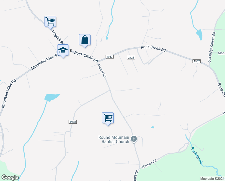 map of restaurants, bars, coffee shops, grocery stores, and more near 160 Hickory Lane in Hays