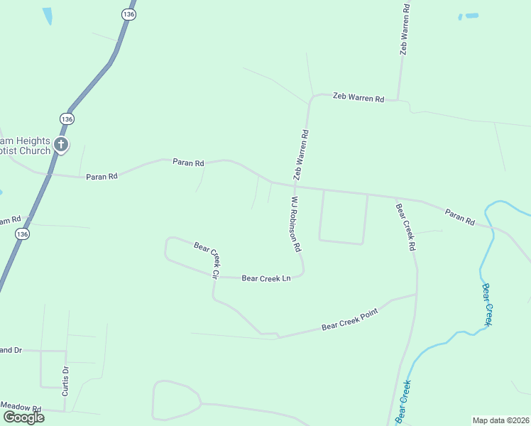 map of restaurants, bars, coffee shops, grocery stores, and more near 1663 Paran Road in Cookeville