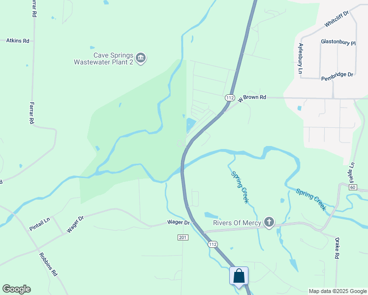 map of restaurants, bars, coffee shops, grocery stores, and more near 1499 South Main Street in Cave Springs