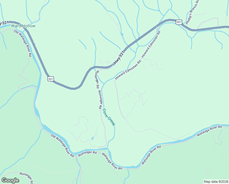 map of restaurants, bars, coffee shops, grocery stores, and more near 725-851 Howard Edmisten Road in Sugar Grove