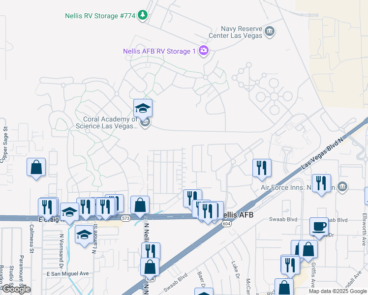 map of restaurants, bars, coffee shops, grocery stores, and more near 4658 Lime Straight Drive in Las Vegas