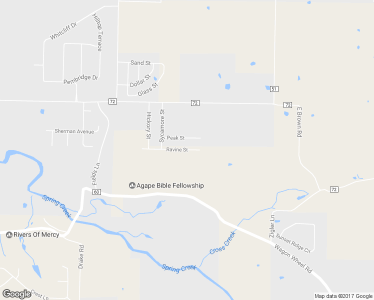 map of restaurants, bars, coffee shops, grocery stores, and more near 1003 Ravine Street in Cave Springs