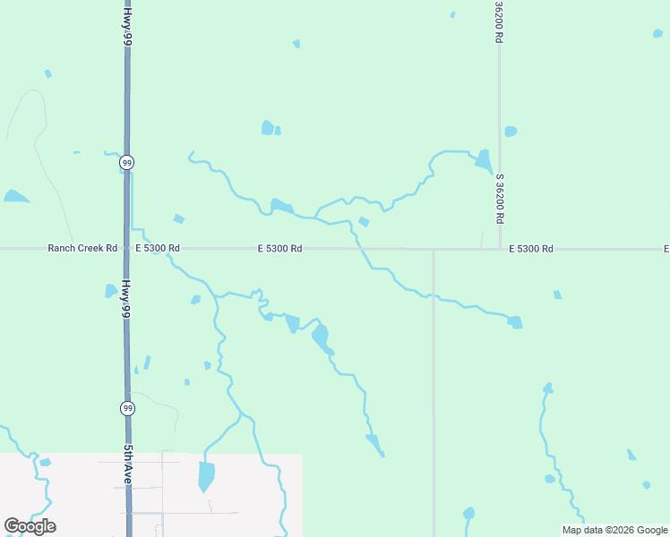 map of restaurants, bars, coffee shops, grocery stores, and more near 361616 East 5300 Road in Cleveland