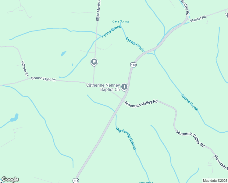 map of restaurants, bars, coffee shops, grocery stores, and more near 6856 Beacon Light Road in Whitesburg