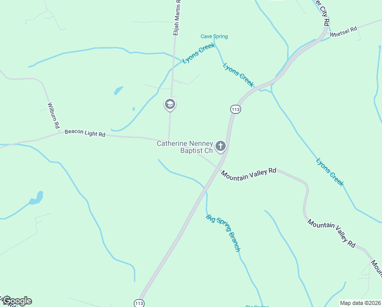 map of restaurants, bars, coffee shops, grocery stores, and more near 6856 Beacon Light Road in Whitesburg