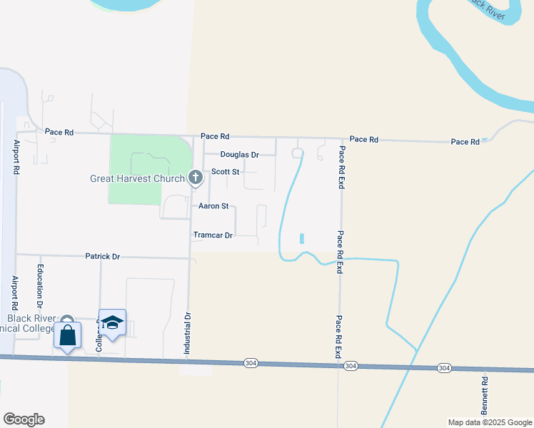 map of restaurants, bars, coffee shops, grocery stores, and more near 1833 Tammie Drive in Pocahontas