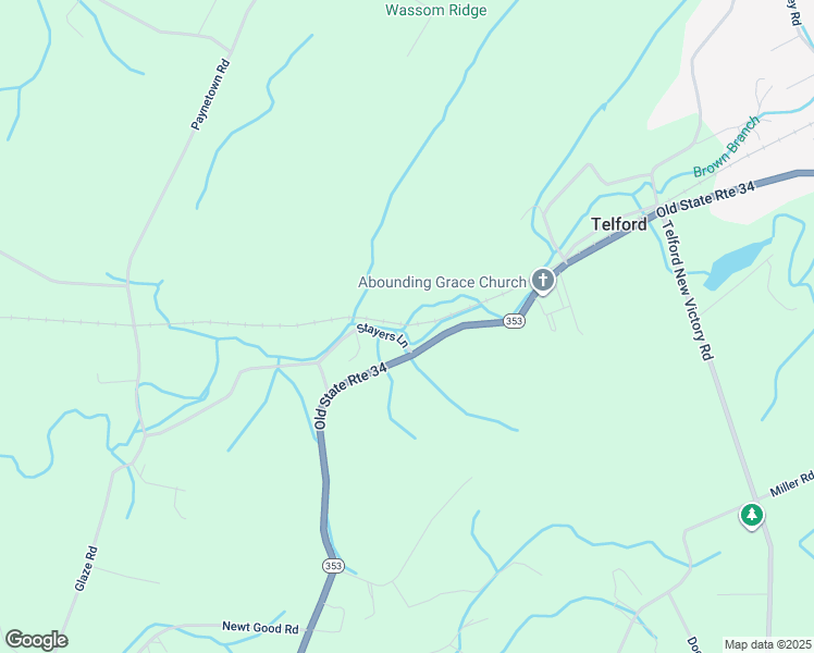 map of restaurants, bars, coffee shops, grocery stores, and more near 103 Stayers Lane in Telford
