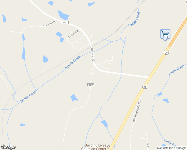map of restaurants, bars, coffee shops, grocery stores, and more near 110 Mamie Lane in Reidsville