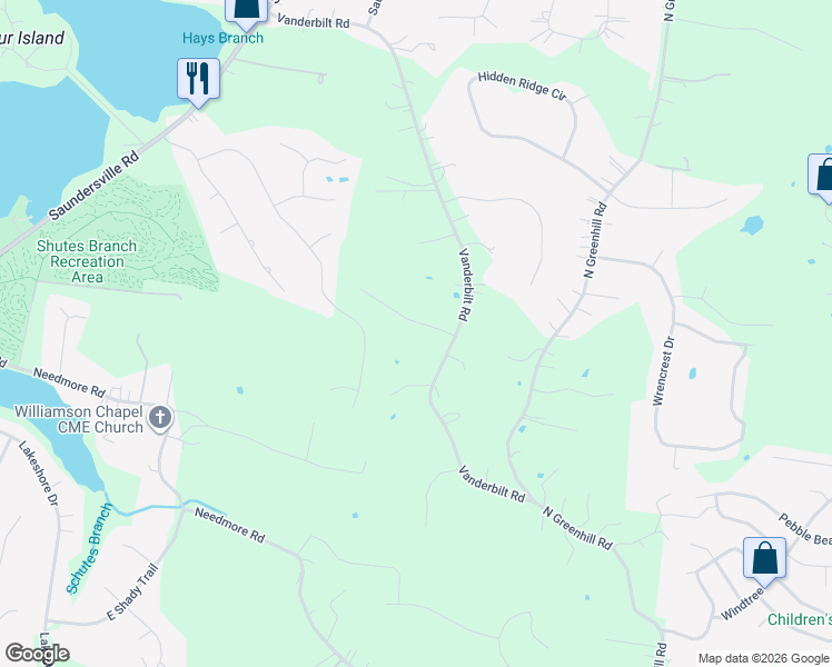 map of restaurants, bars, coffee shops, grocery stores, and more near 1005 Commodore Place in Mt. Juliet
