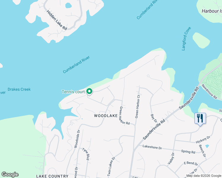 map of restaurants, bars, coffee shops, grocery stores, and more near 4810 Quail Hollow Circle in Green Hill