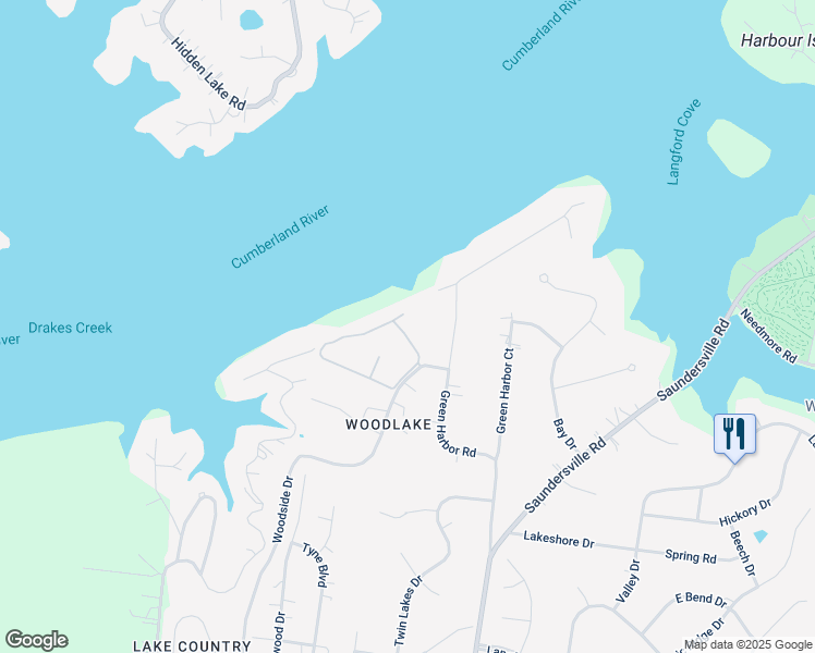 map of restaurants, bars, coffee shops, grocery stores, and more near 4810 Quail Hollow Circle in Green Hill