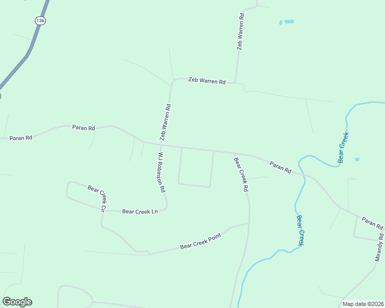 map of restaurants, bars, coffee shops, grocery stores, and more near 1935 Paran Rd in Cookeville