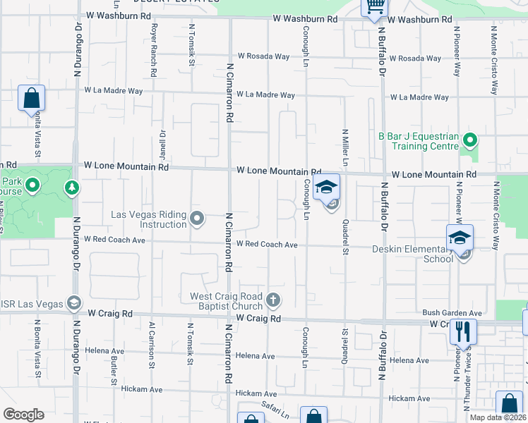 map of restaurants, bars, coffee shops, grocery stores, and more near 4698 Laurel Canyon Street in Las Vegas