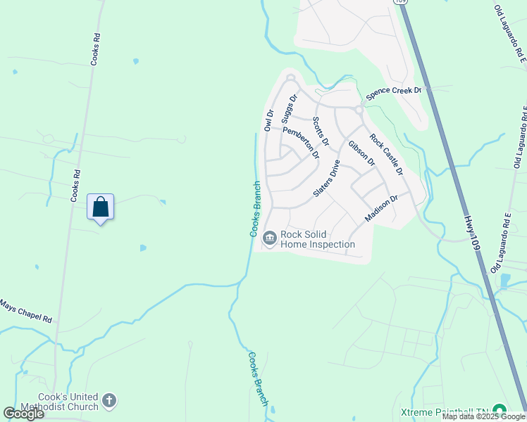 map of restaurants, bars, coffee shops, grocery stores, and more near 451 Owl Drive in Lebanon