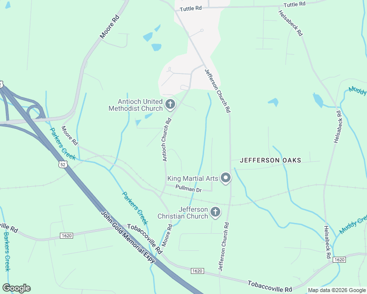 map of restaurants, bars, coffee shops, grocery stores, and more near 9085 Antioch Church Road in Rural Hall