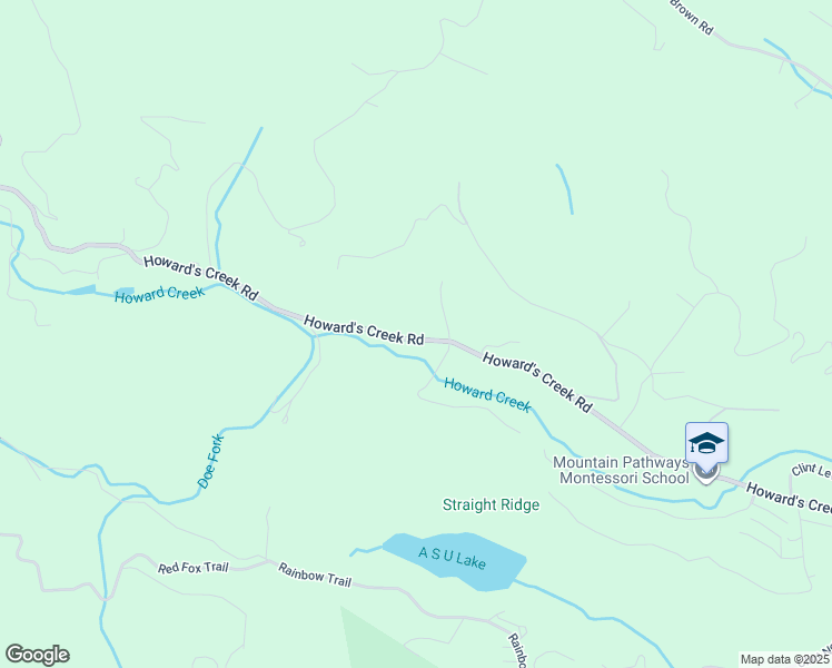 map of restaurants, bars, coffee shops, grocery stores, and more near 1266 Howard's Creek Road in Boone