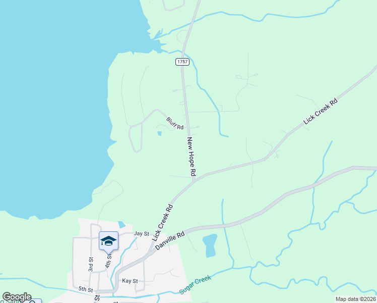 map of restaurants, bars, coffee shops, grocery stores, and more near 59 New Hope Road in Big Sandy