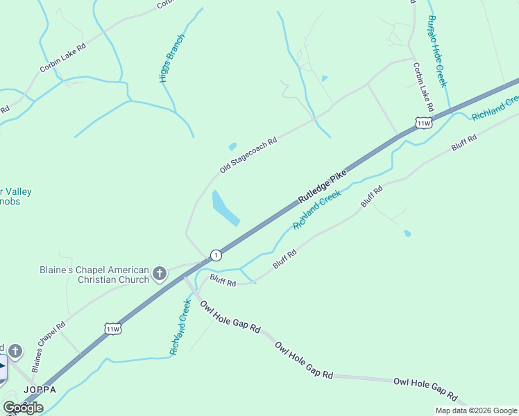 map of restaurants, bars, coffee shops, grocery stores, and more near 5331 Rutledge Pike in Rutledge