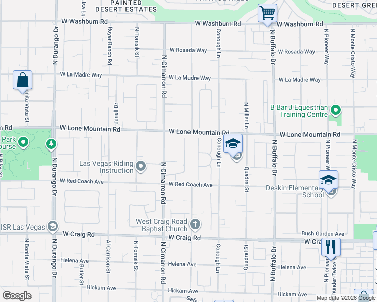 map of restaurants, bars, coffee shops, grocery stores, and more near 4698 Laurel Canyon Street in Las Vegas