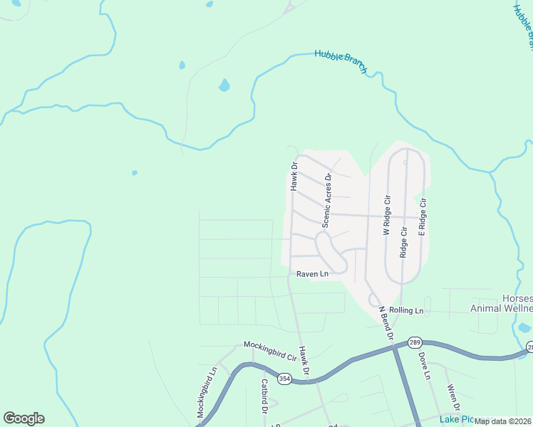 map of restaurants, bars, coffee shops, grocery stores, and more near 1409 Jayhawk Street in Horseshoe Bend