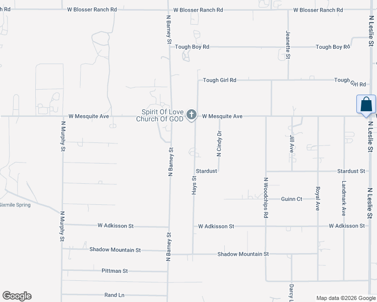 map of restaurants, bars, coffee shops, grocery stores, and more near 1801 Hays Street in Pahrump