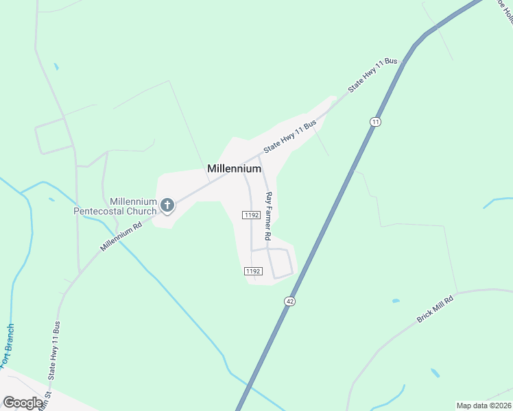 map of restaurants, bars, coffee shops, grocery stores, and more near 109 Bruce Farmer Road in Aulander