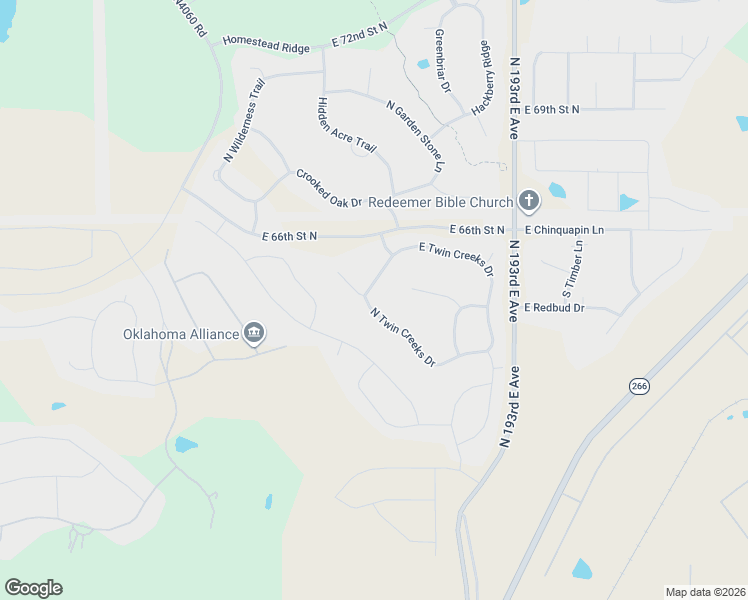 map of restaurants, bars, coffee shops, grocery stores, and more near 6463 North Twin Creeks Drive in Owasso