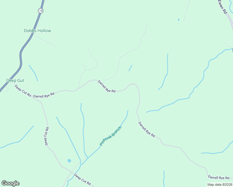 map of restaurants, bars, coffee shops, grocery stores, and more near 718 Darrell Rye Road in Erin