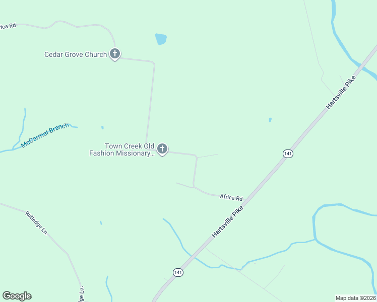 map of restaurants, bars, coffee shops, grocery stores, and more near 2121 Africa Road in Lebanon