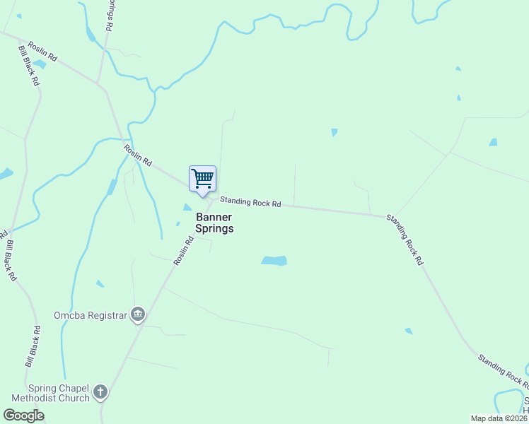 map of restaurants, bars, coffee shops, grocery stores, and more near 4026 Standing Rock Rd in Jamestown