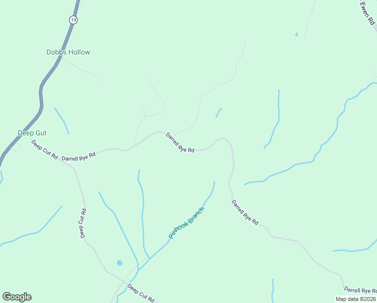 map of restaurants, bars, coffee shops, grocery stores, and more near 718 Darrell Rye Road in Erin