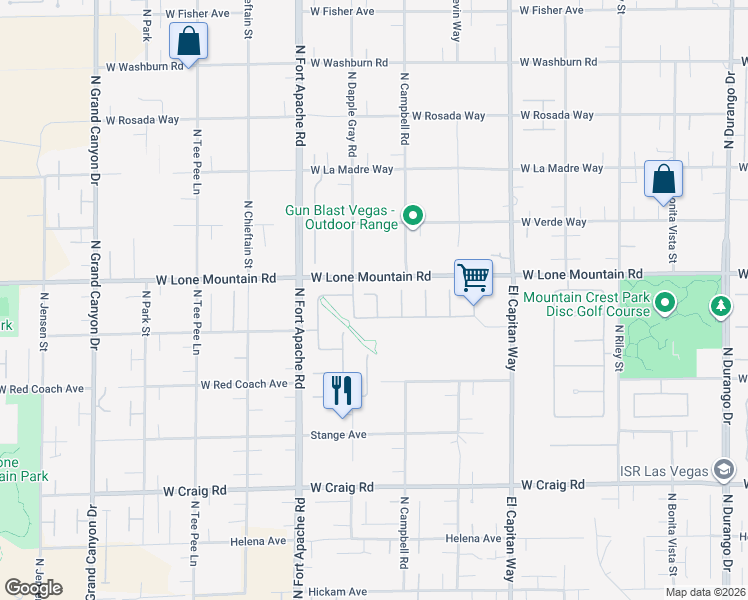 map of restaurants, bars, coffee shops, grocery stores, and more near 4779 Luna Ridge Court in Las Vegas