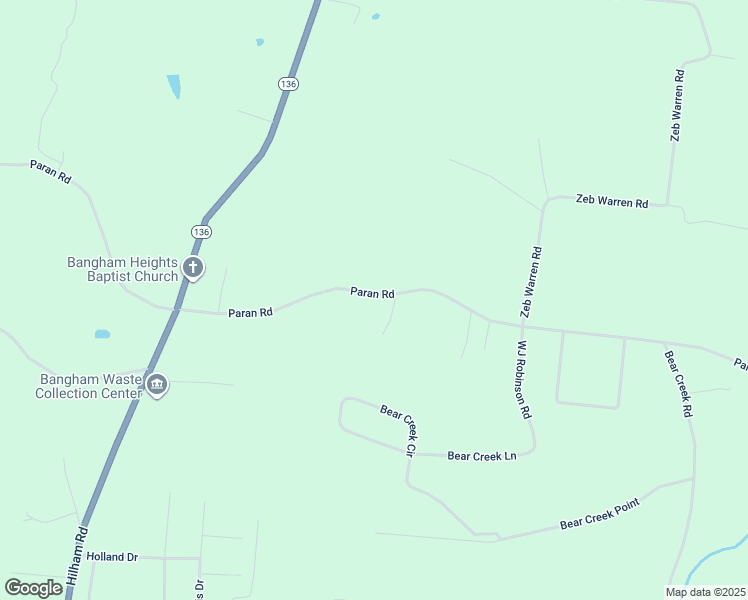 map of restaurants, bars, coffee shops, grocery stores, and more near 1455 Paran Road in Cookeville